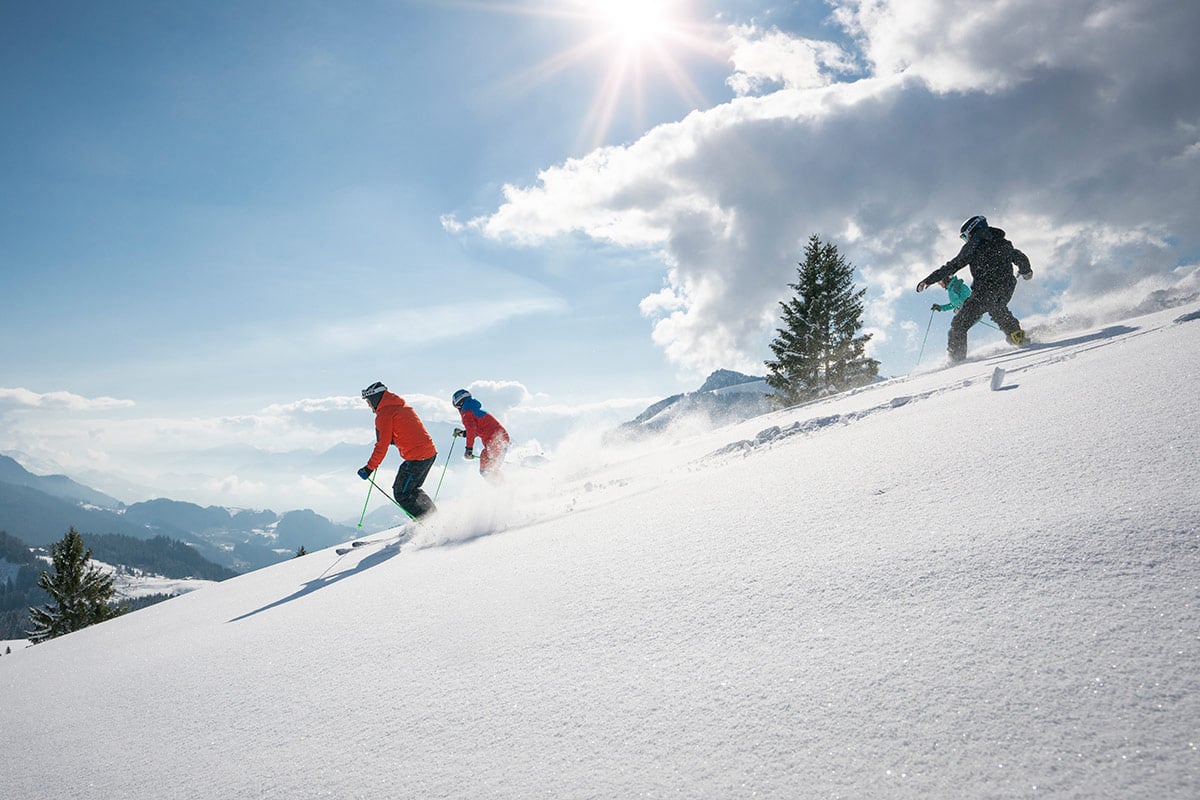Gruppen Ski- und Snowboardkurse am Hocheck